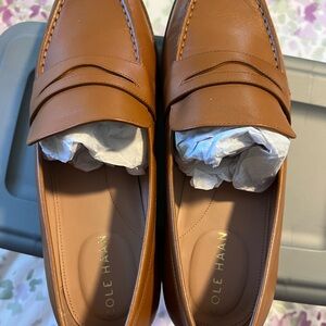 Cole Haan Women's Tan Leather Loafers